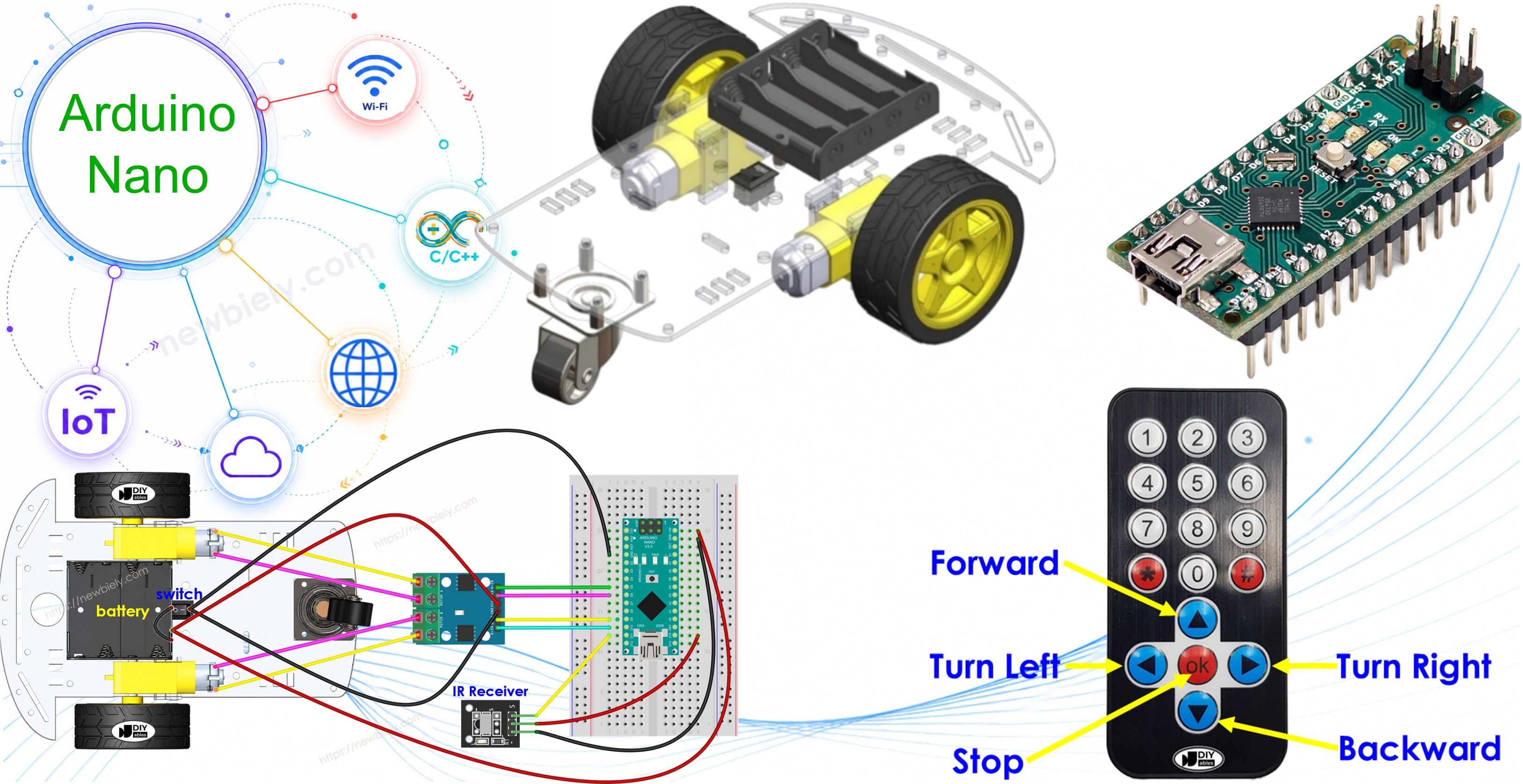 Arduino Nano Coche Robot