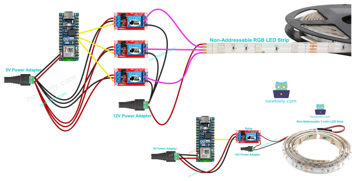 Arduino Nano ESP32 Tira LED