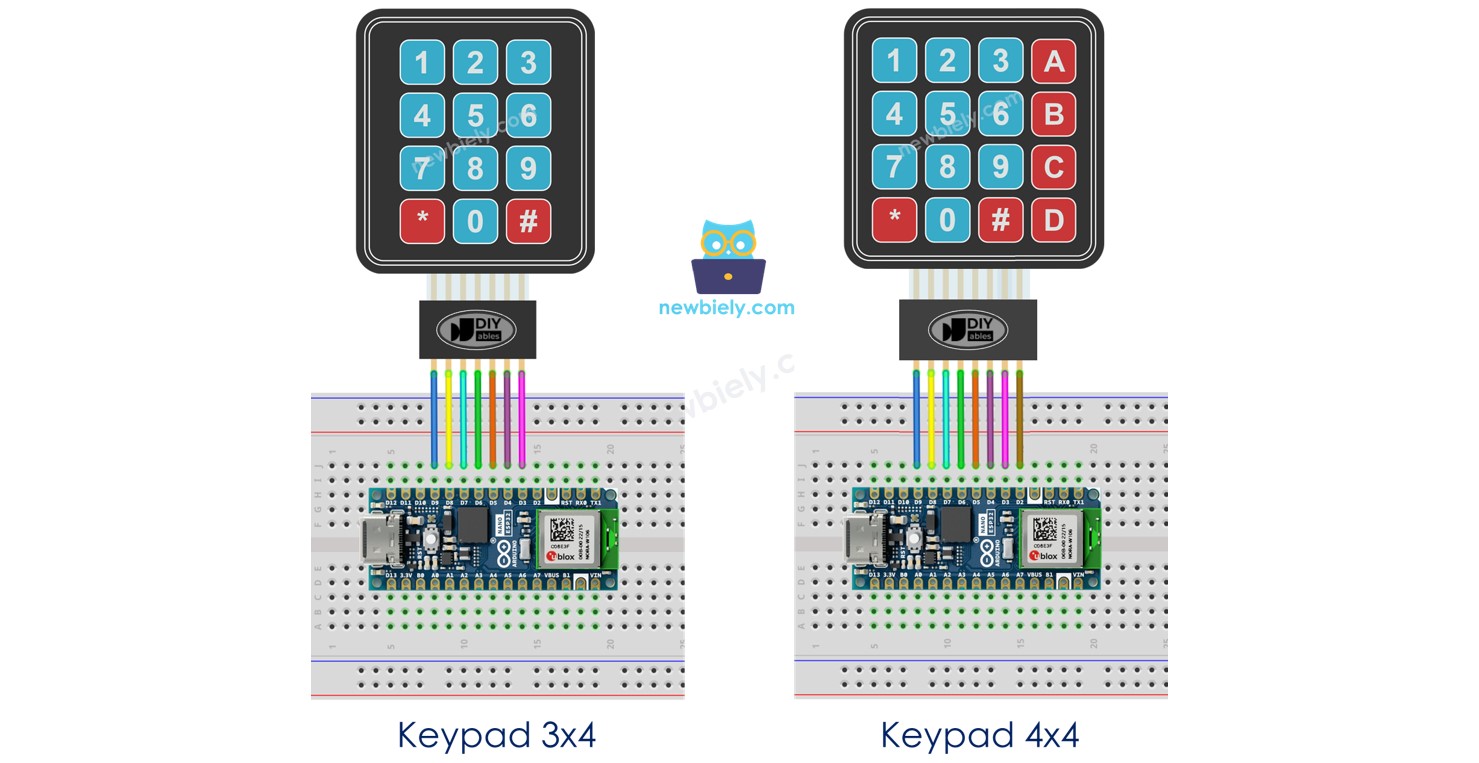 Arduino Nano ESP32 Teclado