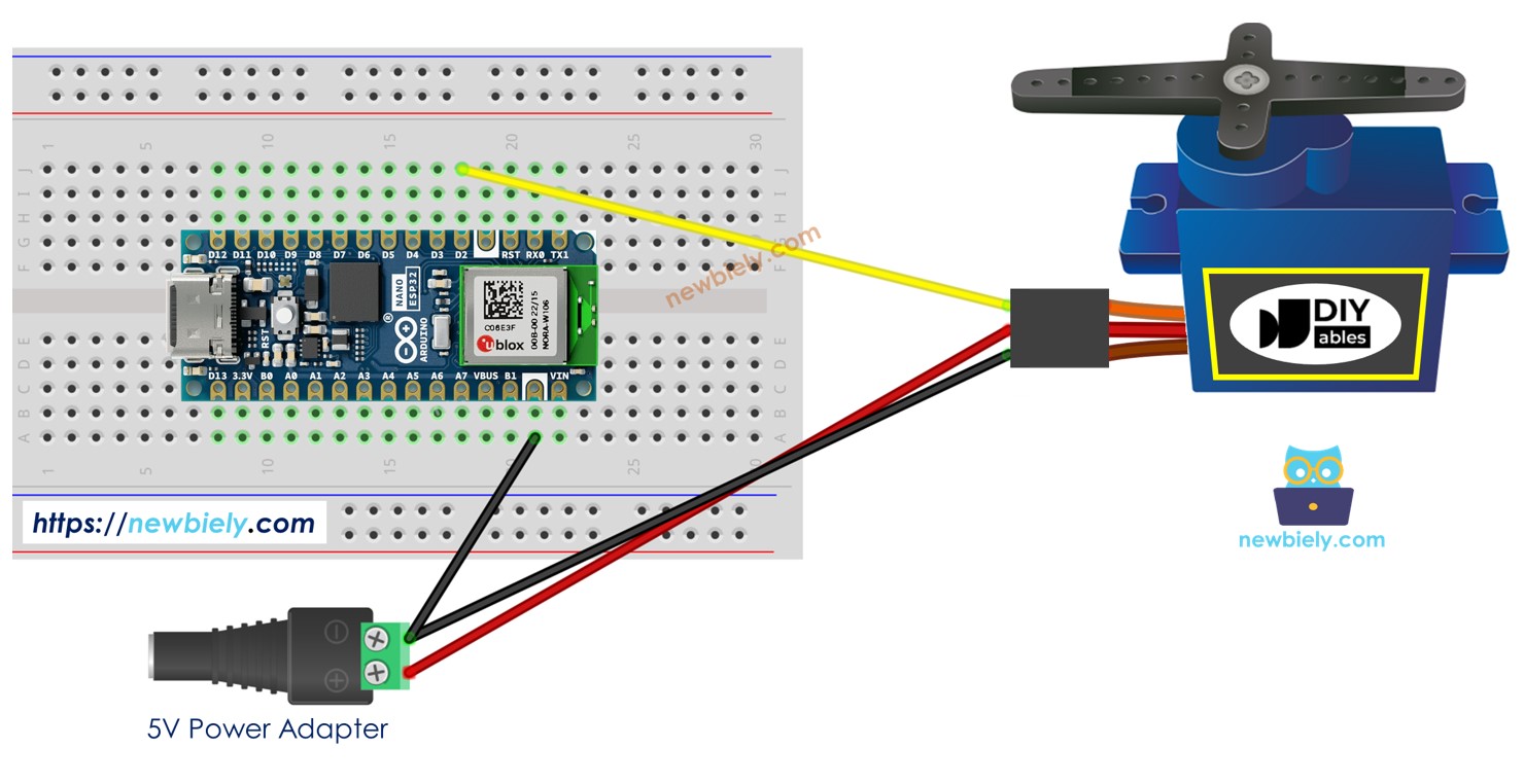 Arduino Nano ESP32 Servomotor