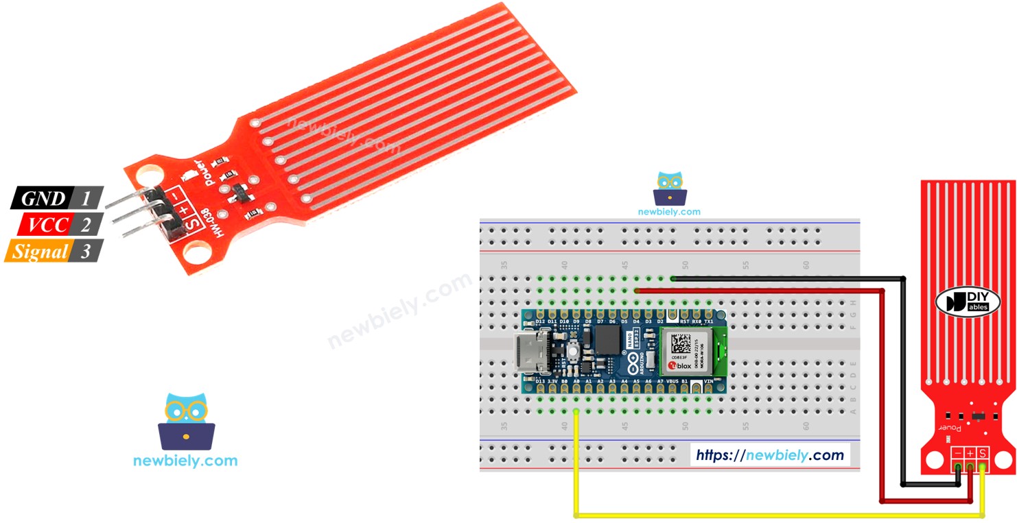 Arduino Nano ESP32 Agua/Líquido