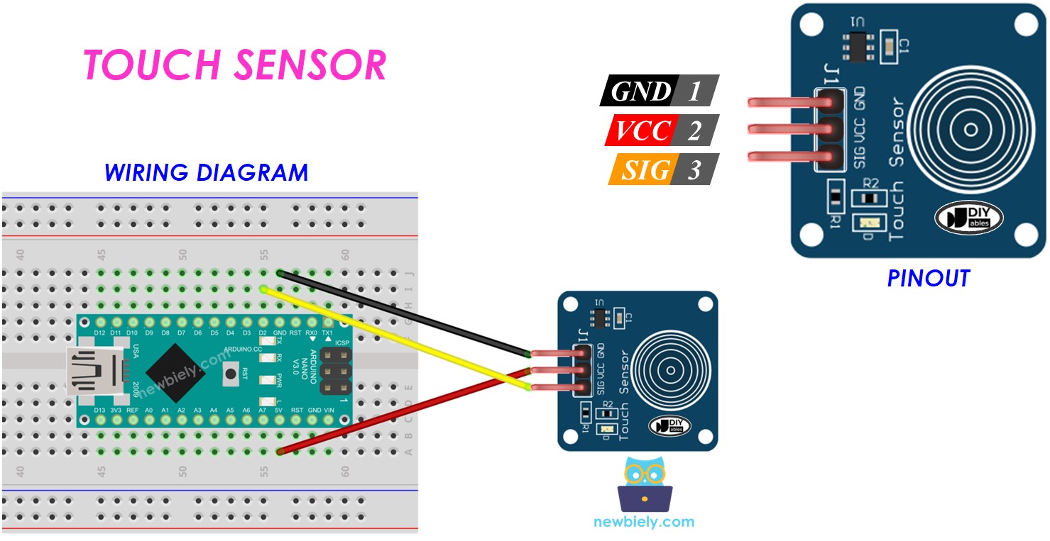 Arduino Nano Sensor Táctil