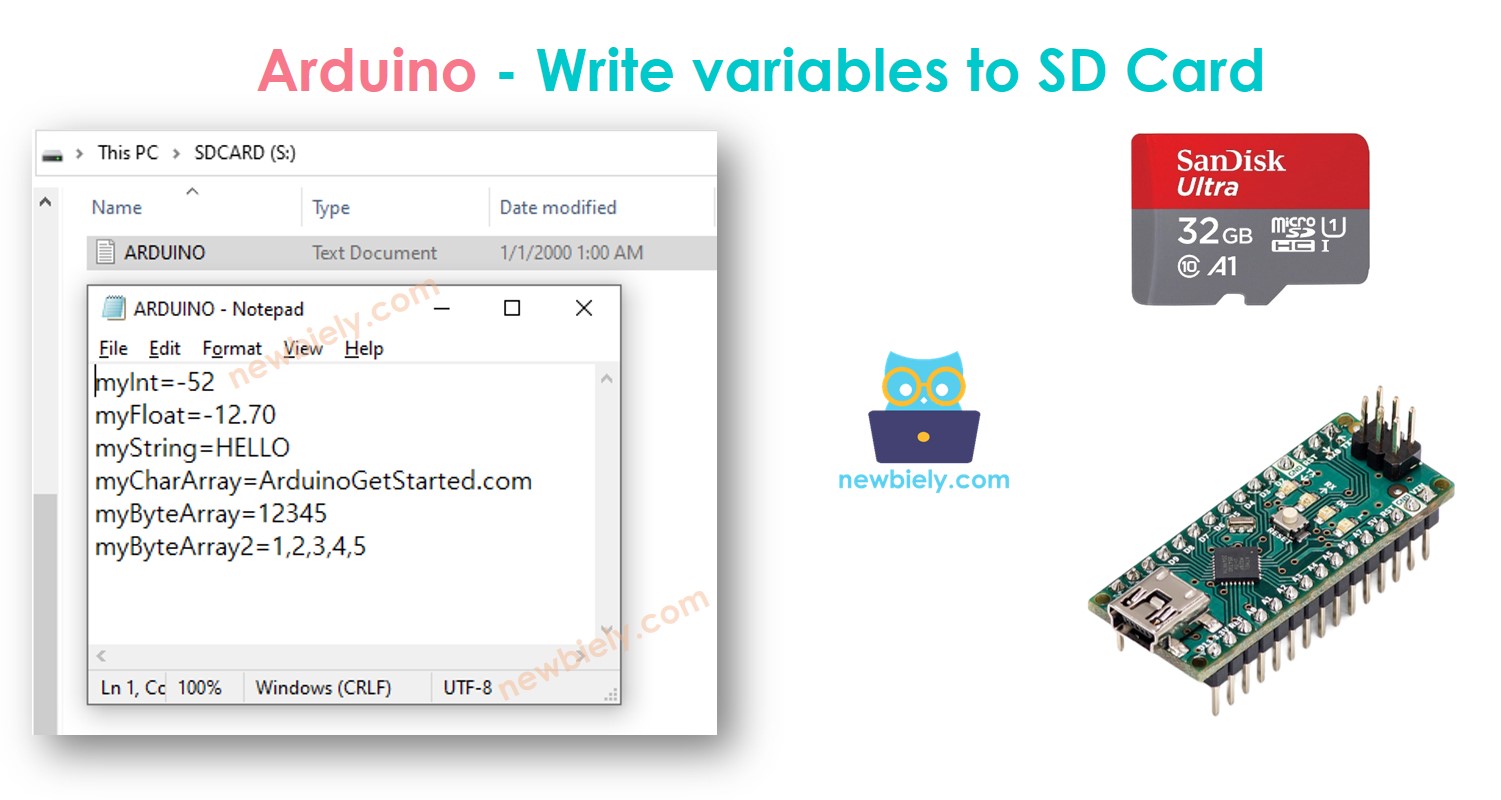Tarjeta microSD para Arduino Nano