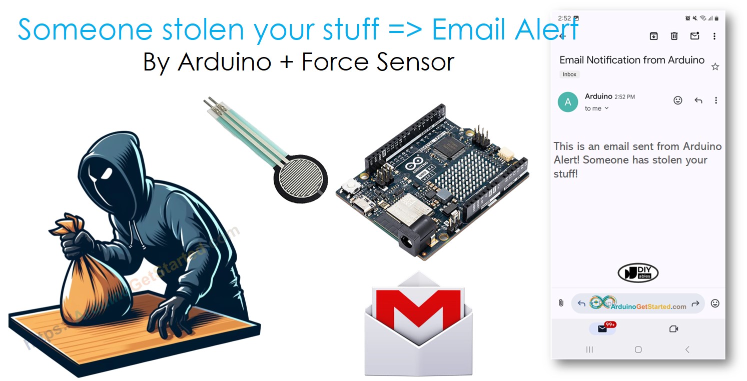 Notificación por correo electrónico de detección de robo con Arduino