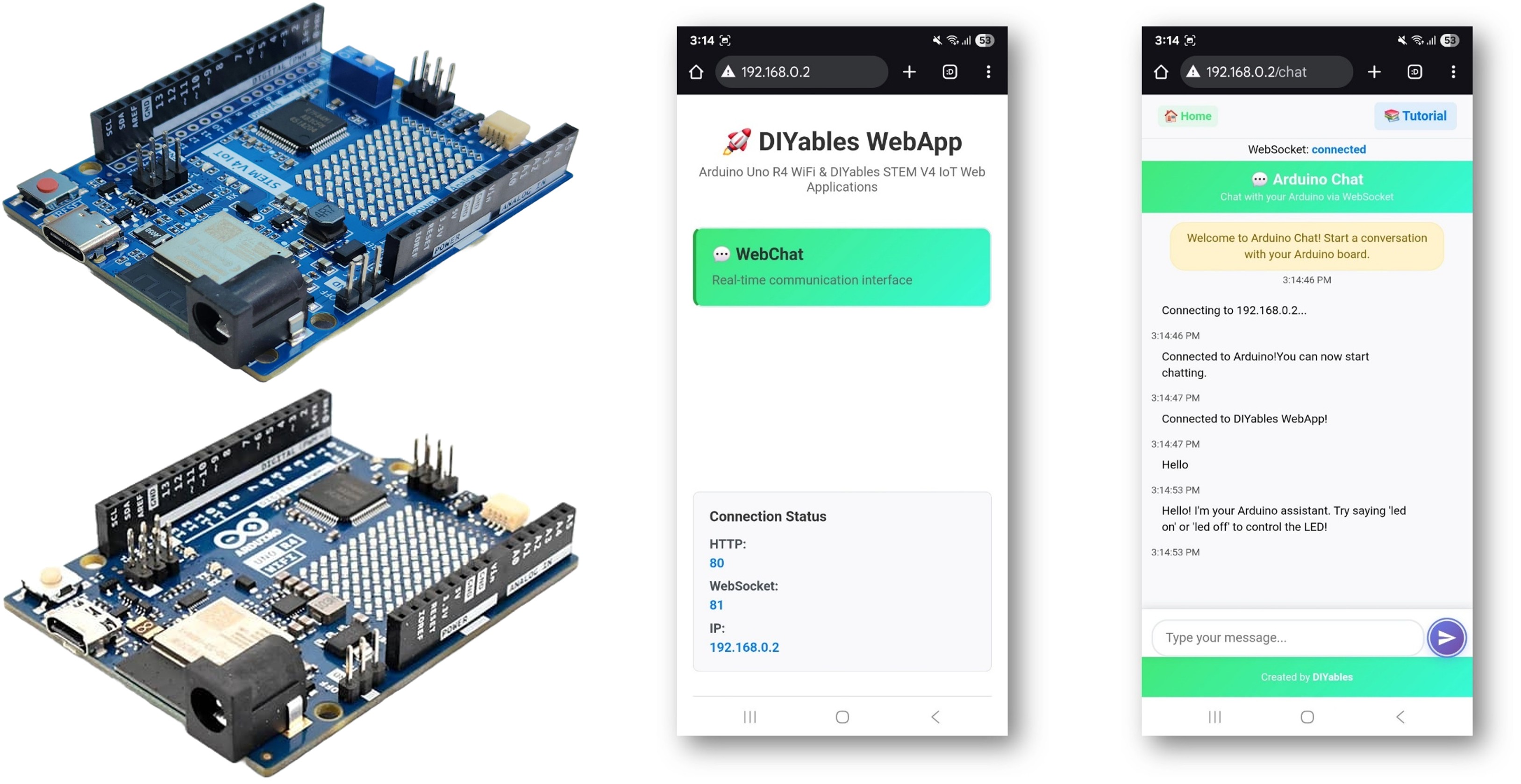 Ejemplo de Arduino WebChat - Tutorial de Interfaz de Chat Interactiva