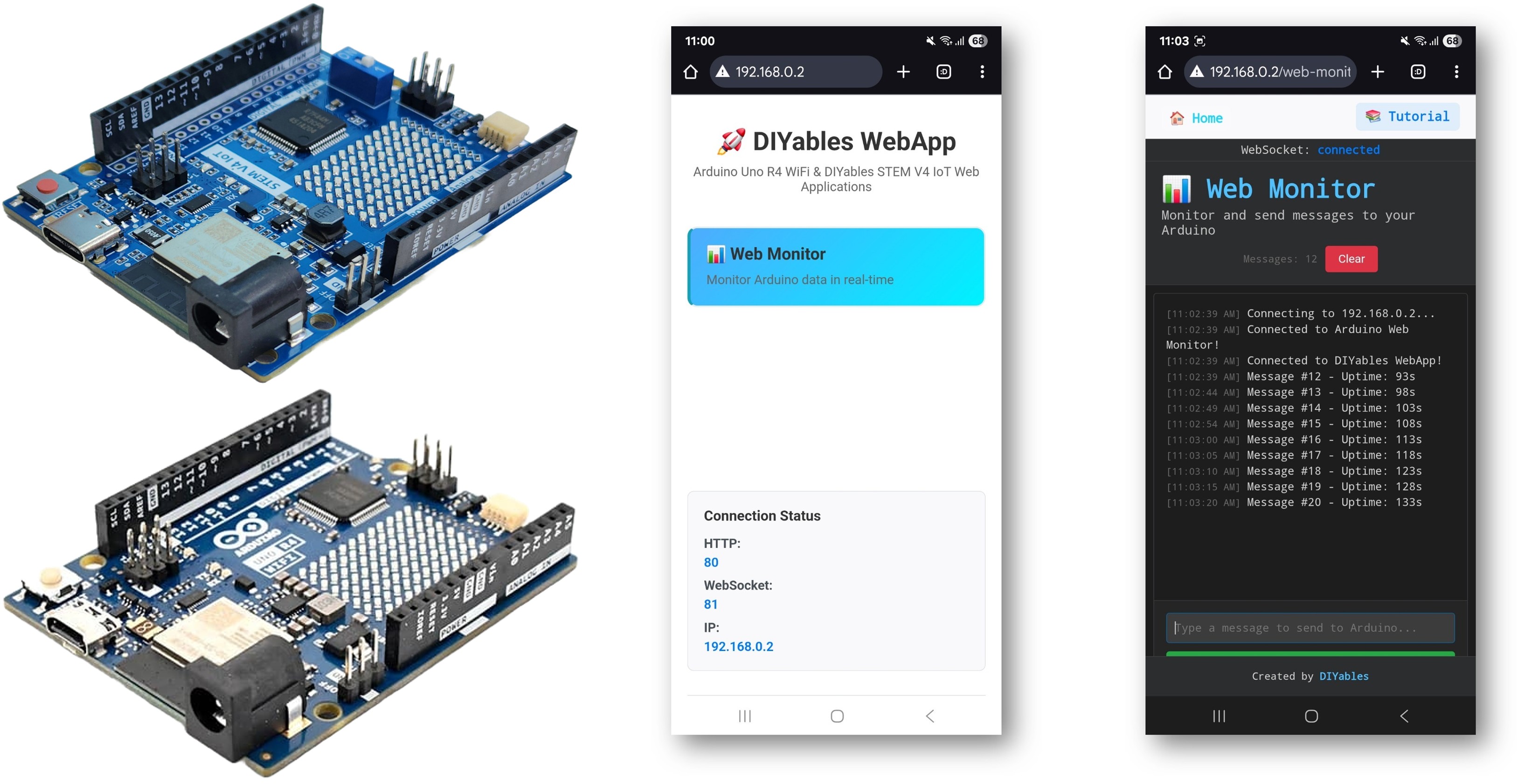 Ejemplo de Arduino WebMonitor - Tutorial del Monitor Serial basado en la web