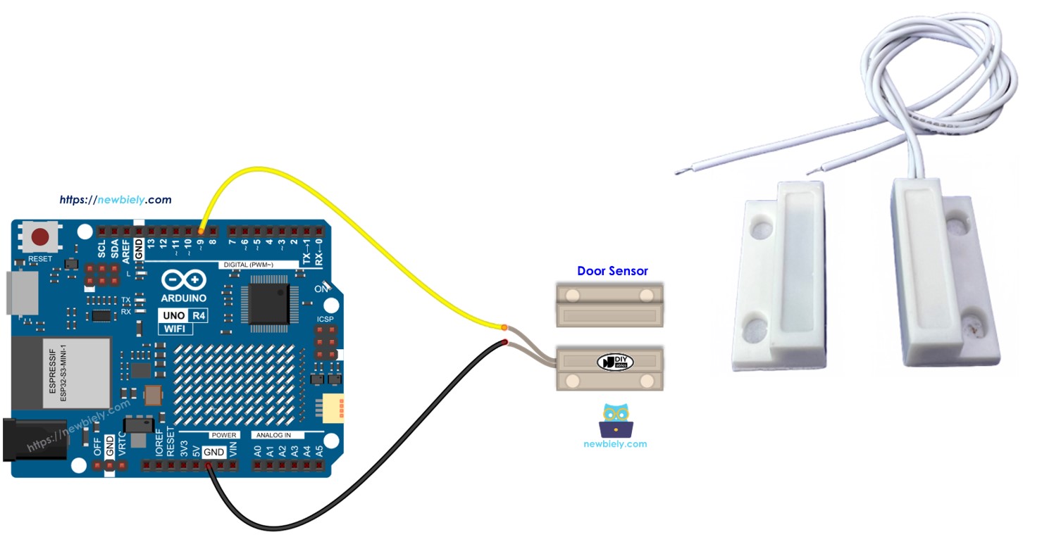Sensor de puerta para Arduino UNO R4