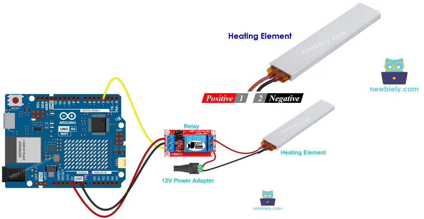 Elemento calefactor de Arduino UNO R4
