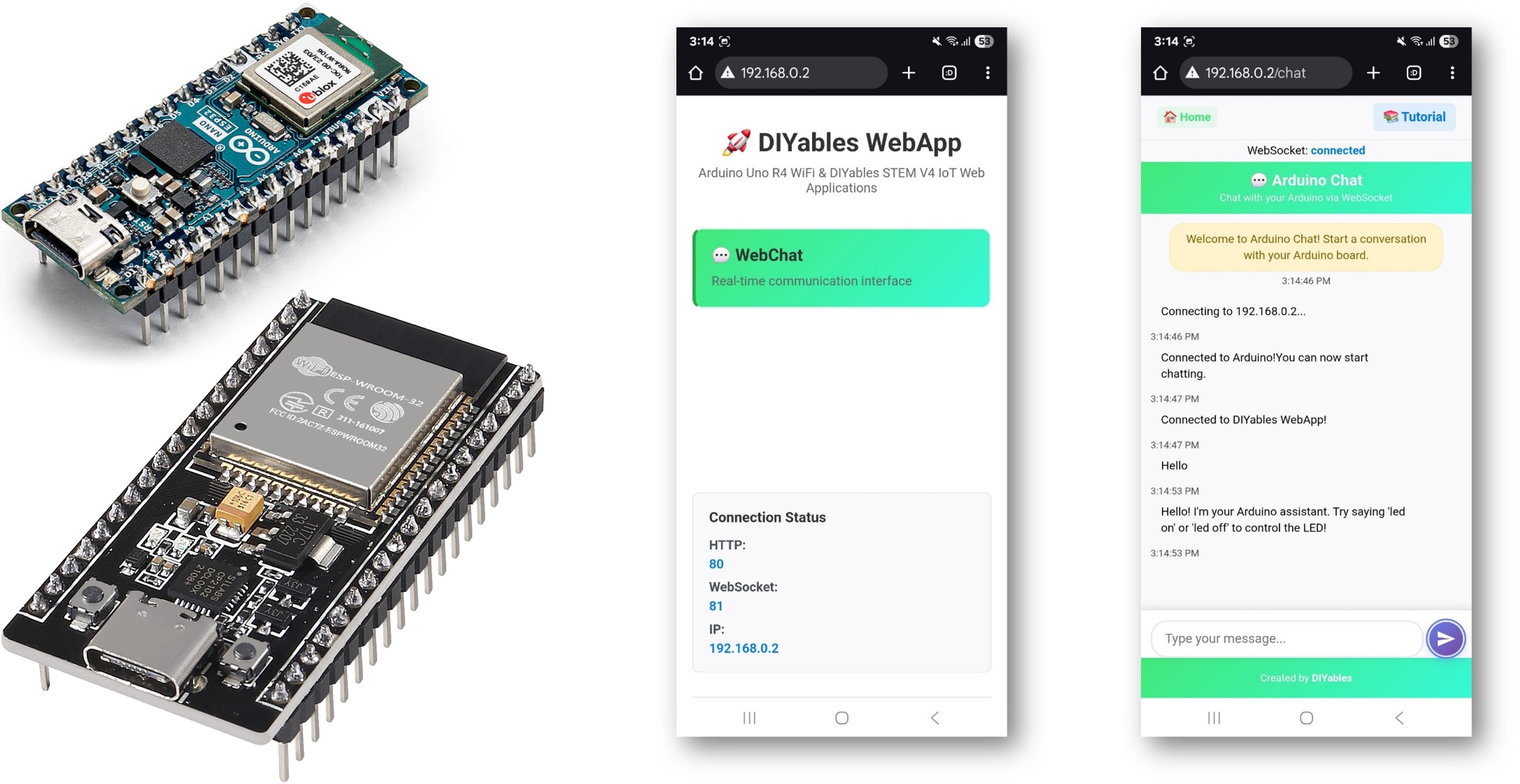 Ejemplo de Arduino WebChat - Tutorial de Interfaz de Chat Interactiva