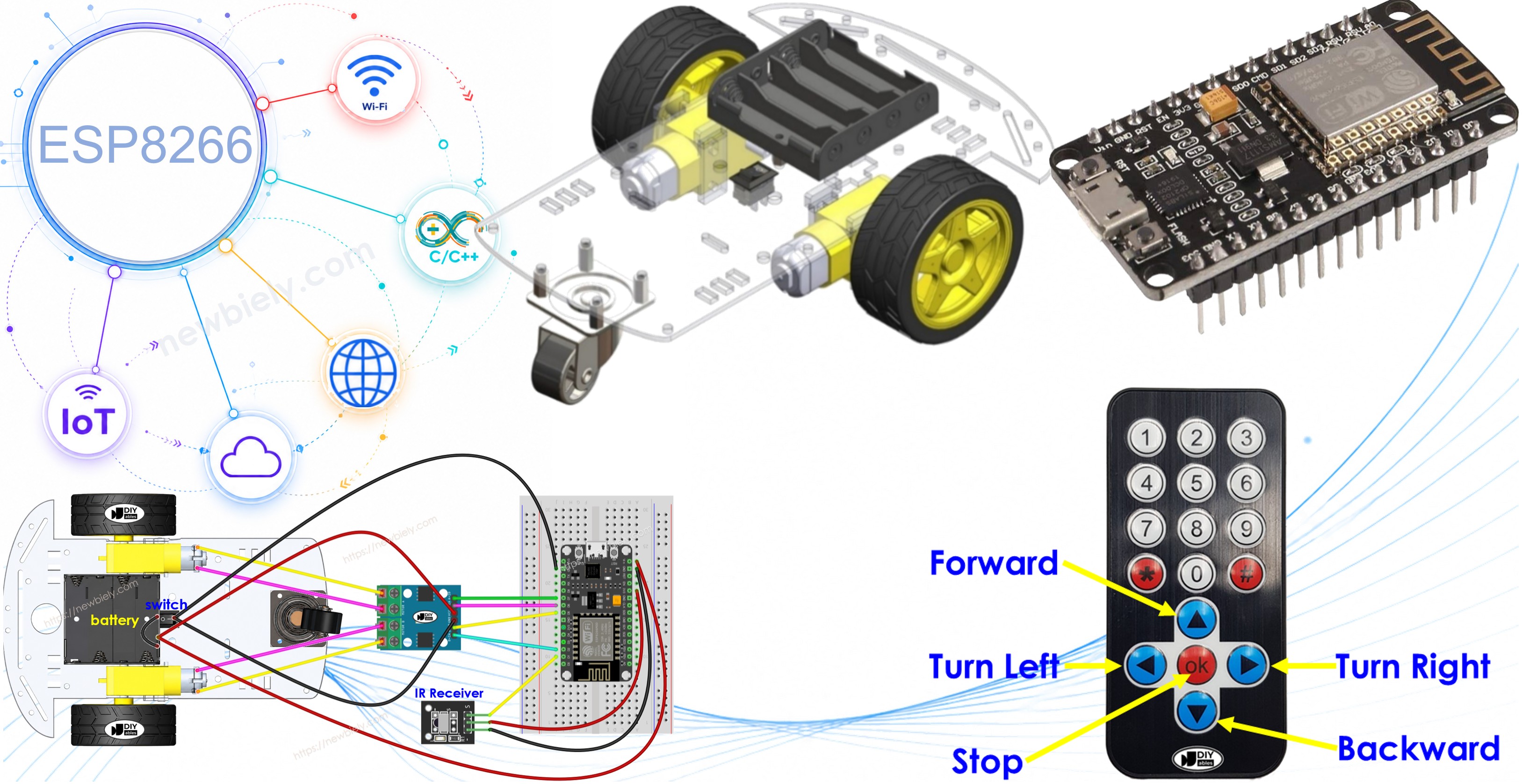 ESP8266 Coche Robot