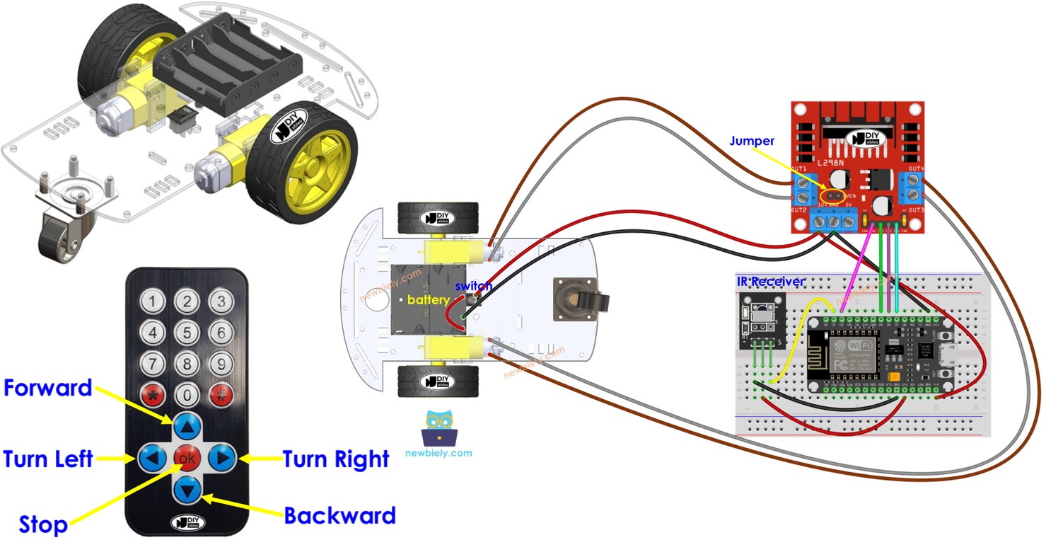 ESP8266 Coche Robot