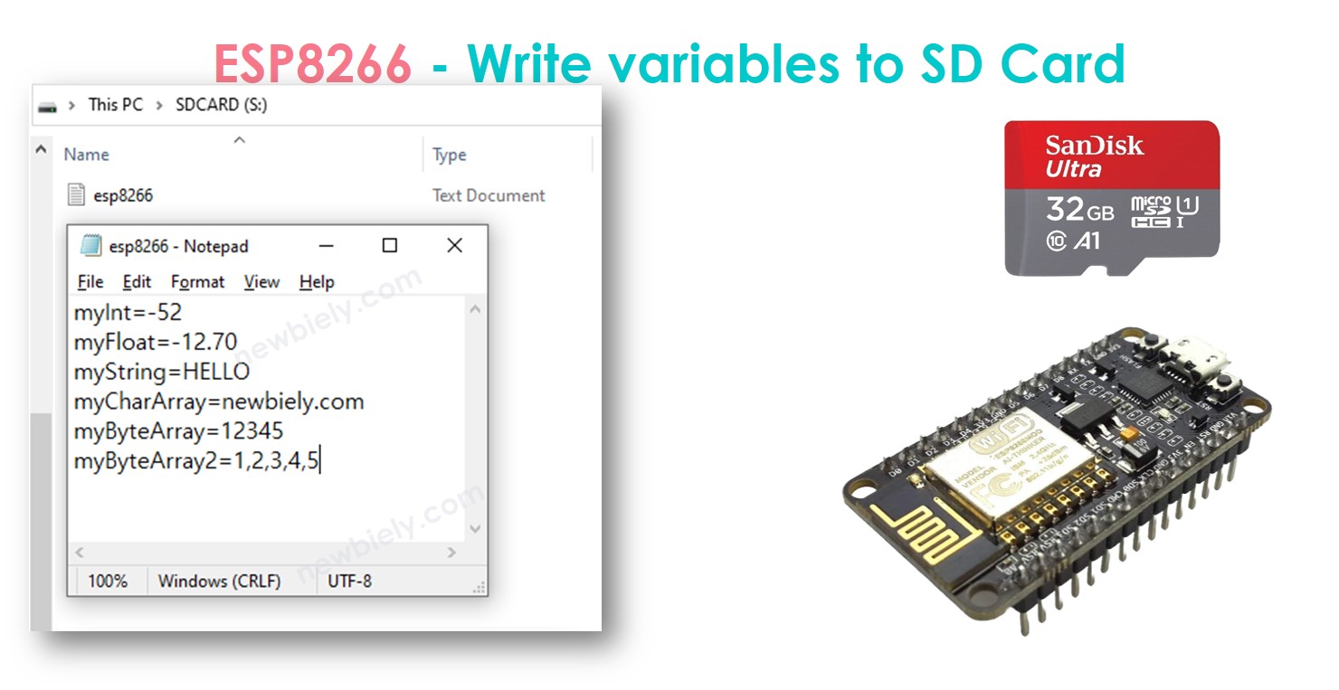 Tarjeta microSD ESP8266 NodeMCU