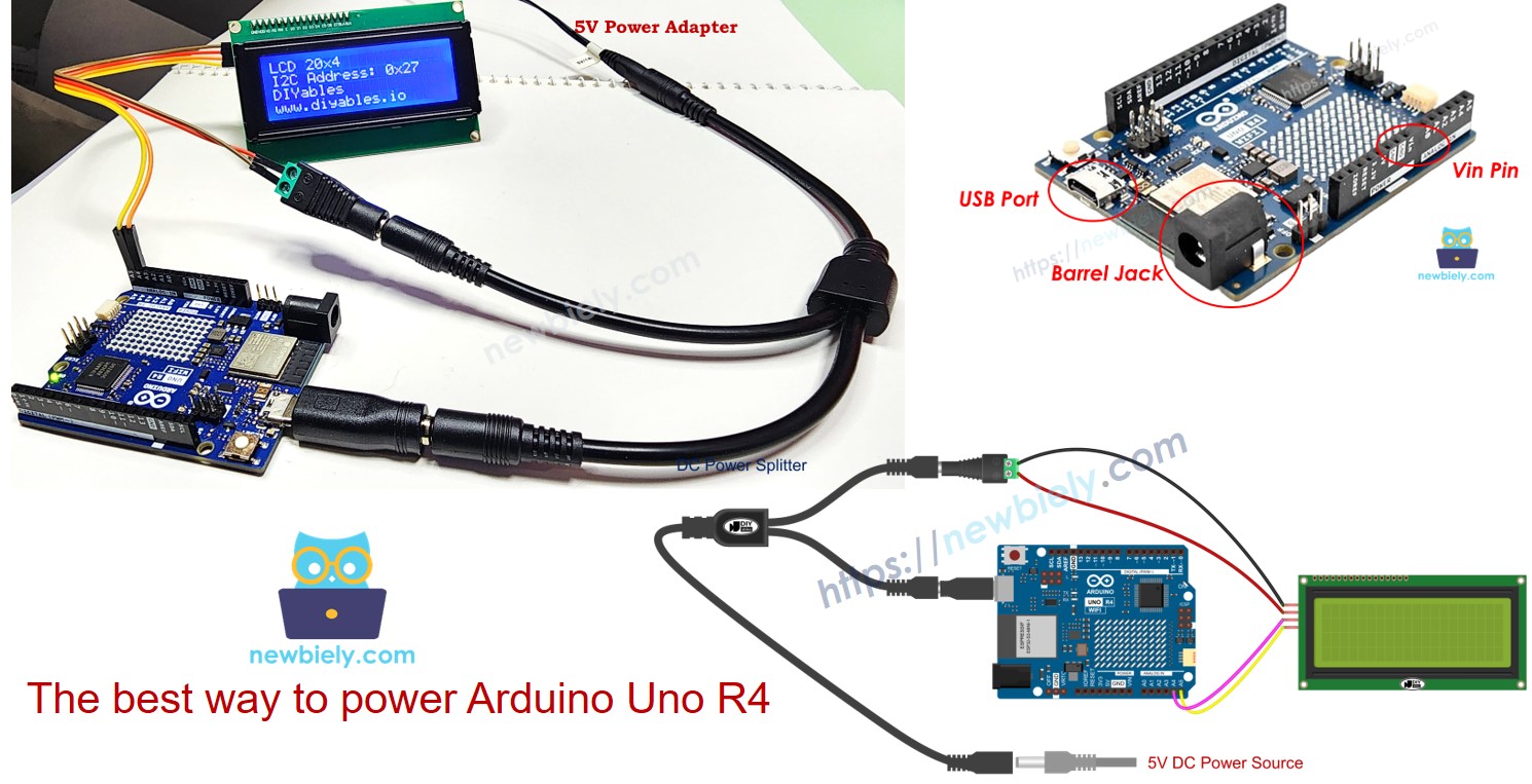 ¿Cómo alimentar Arduino UNO R4?
