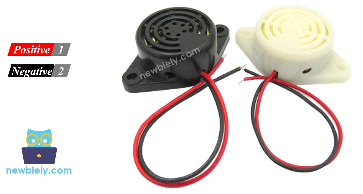 Diagrama de pines del zumbador activo de 12 V para Arduino