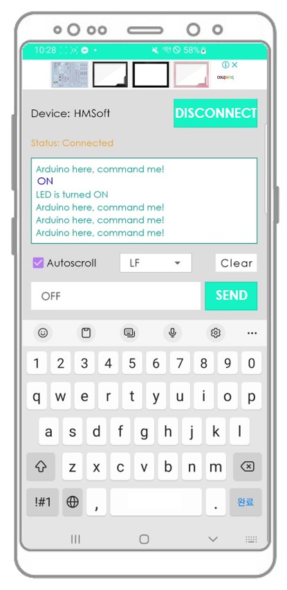 Aplicación de monitor serial Bluetooth