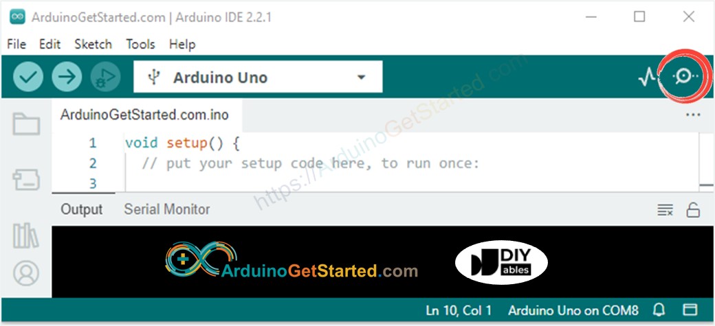 Arduino IDE - Cómo abrir el monitor serie