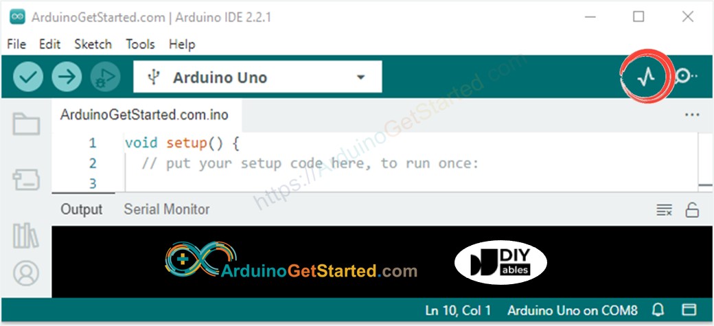 Cómo abrir el trazador serial