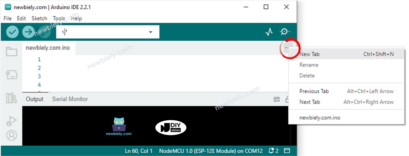 Arduino IDE 2 añade un archivo