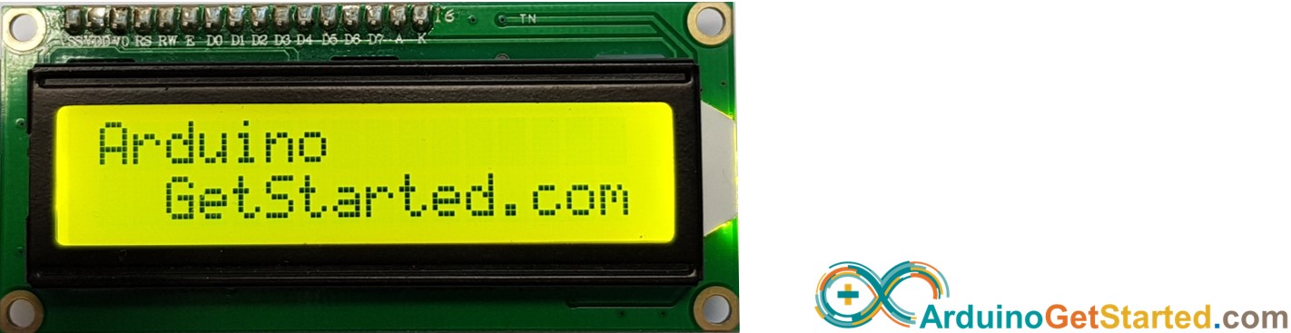Arduino muestra texto en la pantalla LCD