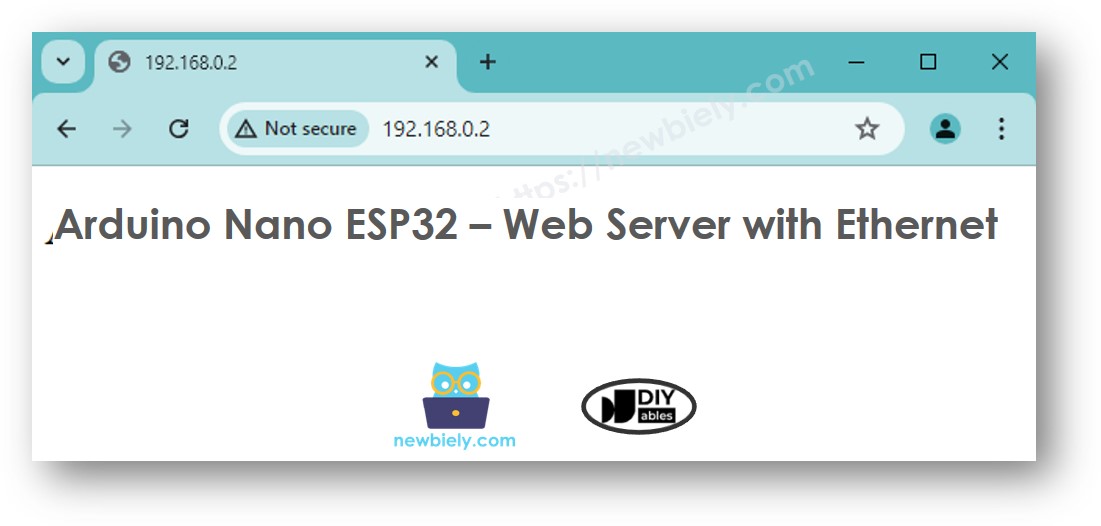 Servidor web Ethernet de Arduino Nano ESP32