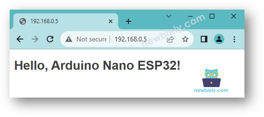 Servidor web de Arduino Nano ESP32