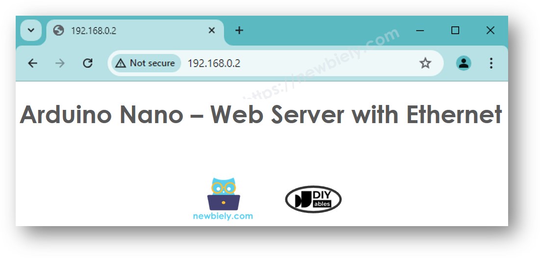 Servidor Web Ethernet para Arduino Nano