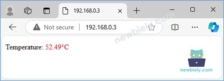 Monitoreo del servidor web de Arduino Nano
