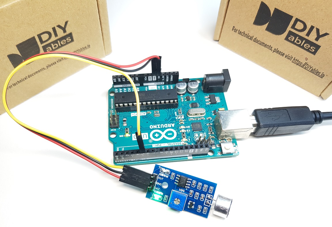 Conexión del sensor de sonido de Arduino