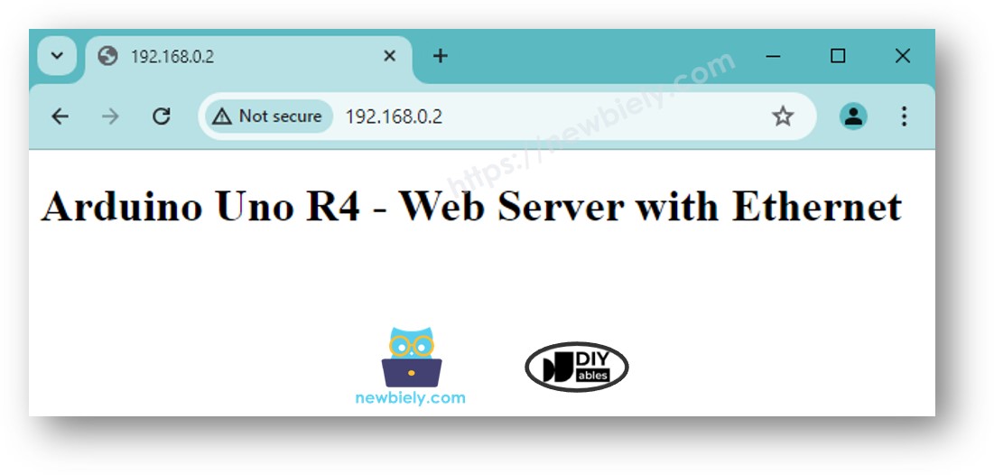 Servidor Web Ethernet Arduino UNO R4