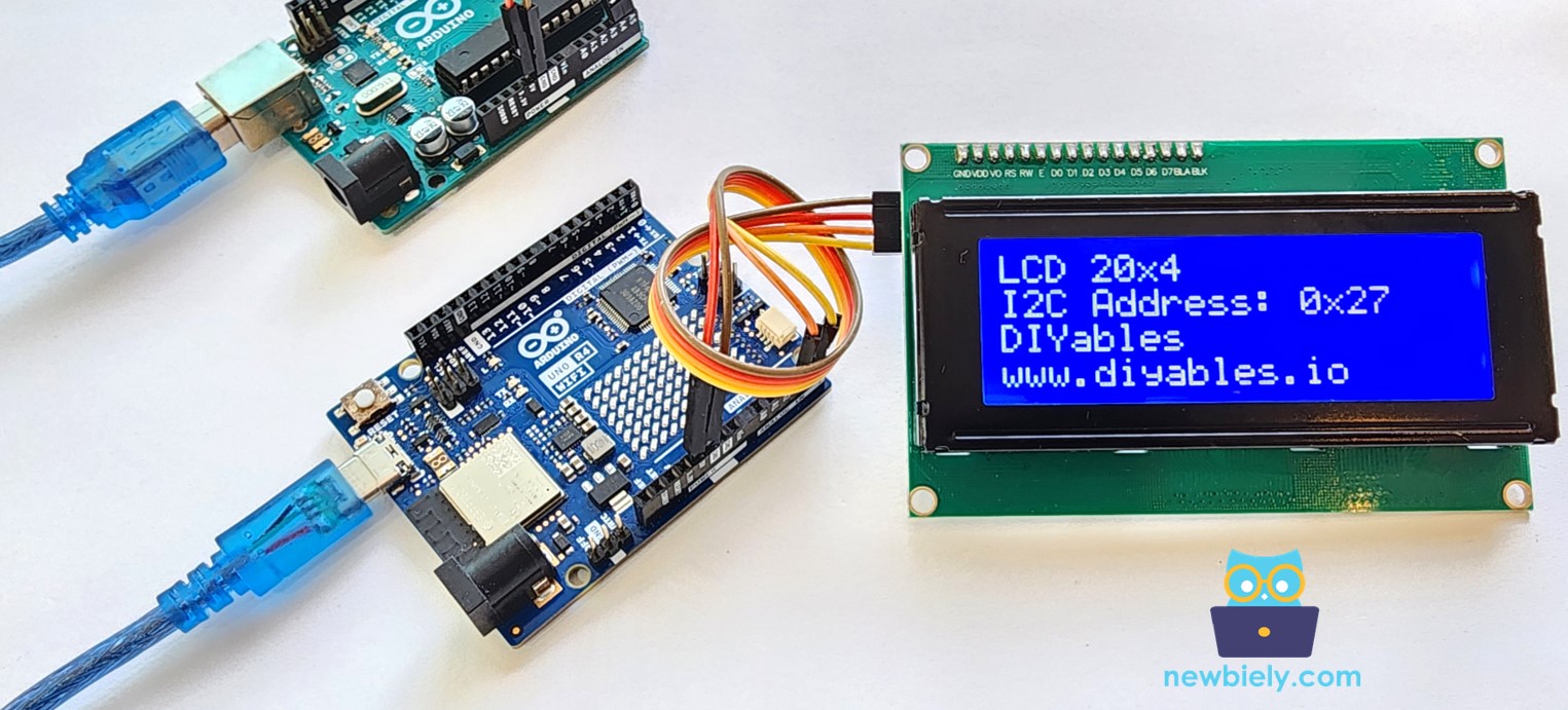 Pantalla LCD 20x4 para Arduino UNO R4