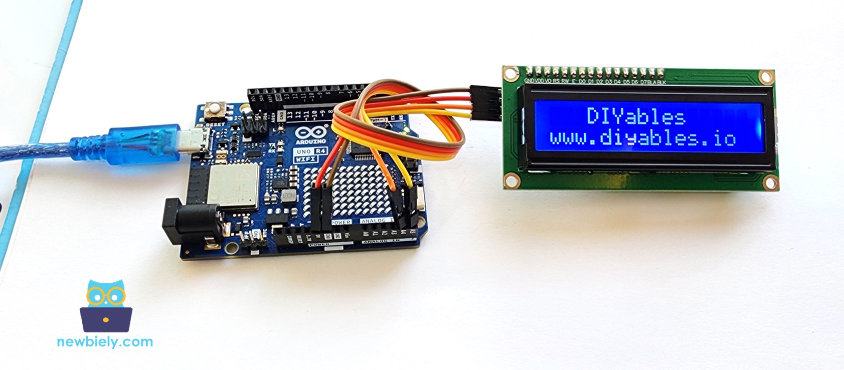 pantalla LCD I2C para Arduino UNO R4