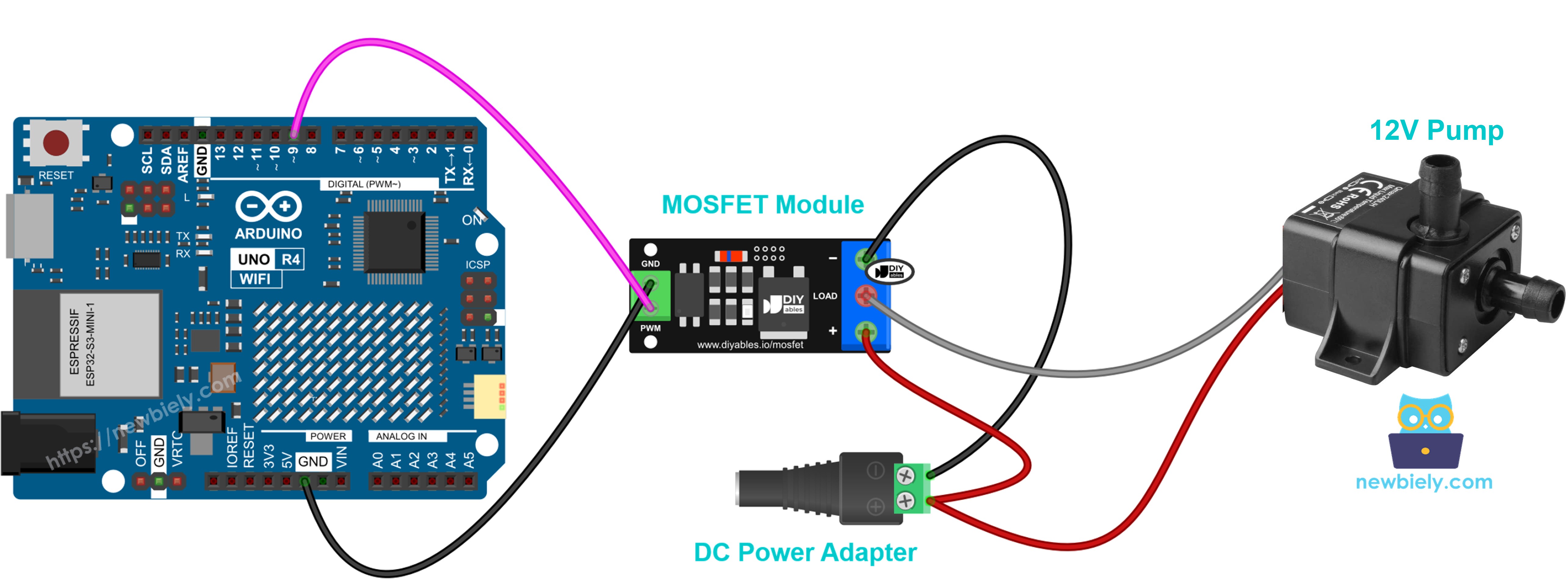 Arduino UNO R4 - Módulo MOSFET