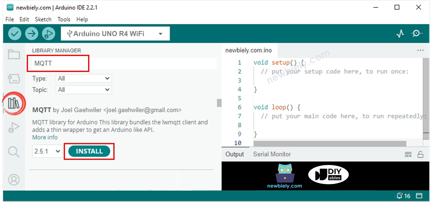 Biblioteca MQTT para Arduino UNO R4