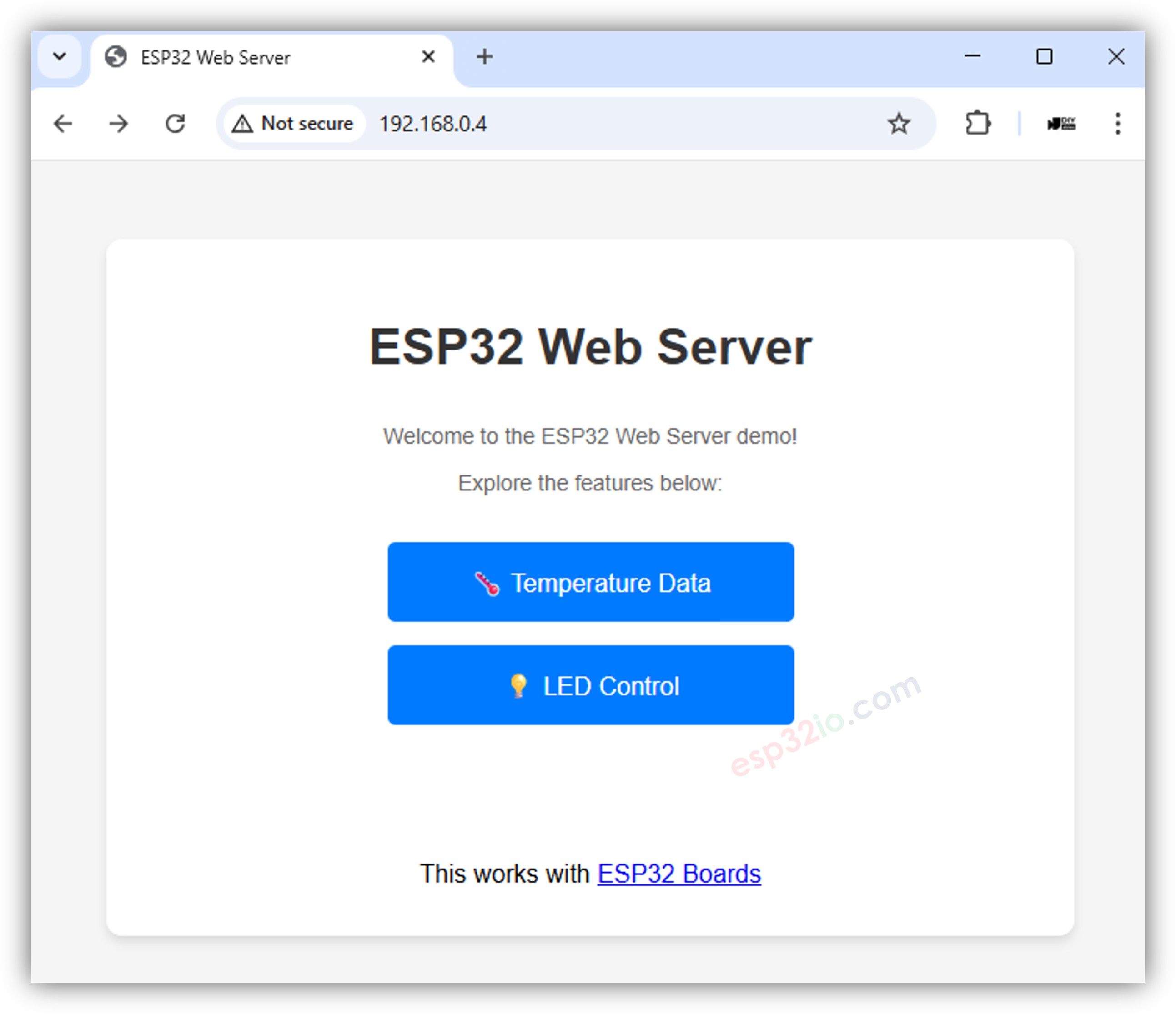Servidor Web ESP32