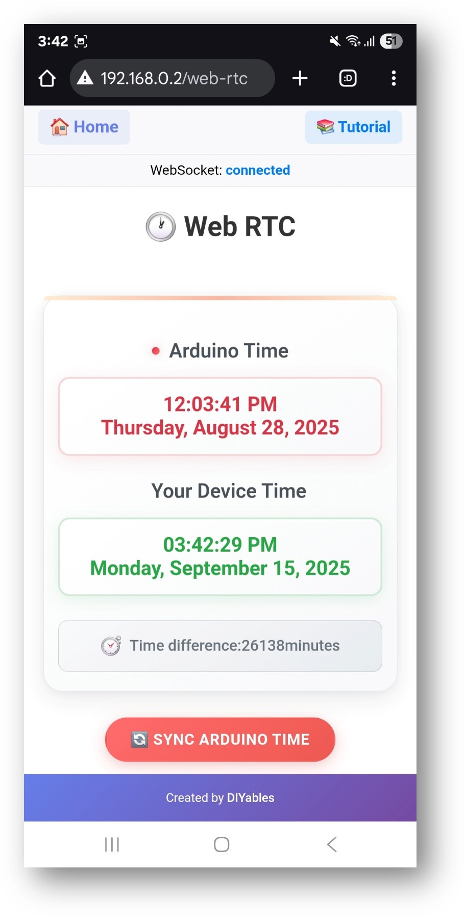 ESP32 DIYables aplicación web WebRTC