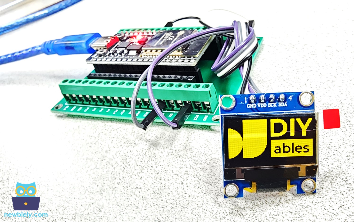 ESP32 muestra una imagen en OLED