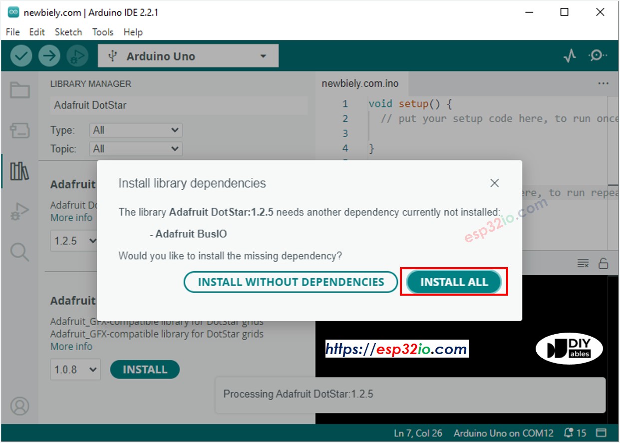 Biblioteca de teclado para ESP32