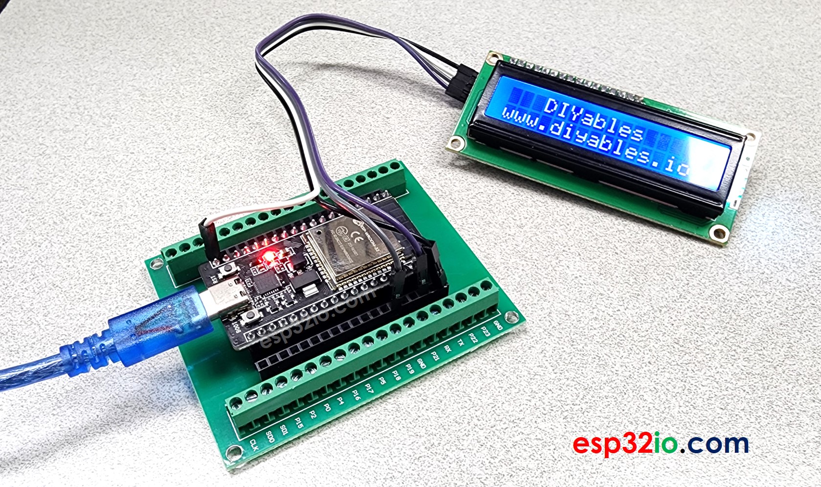 Pantalla LCD I2C para ESP32