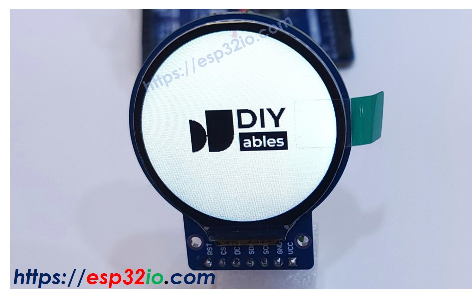 ESP32 Pantalla TFT LCD circular para mostrar imágenes desde la tarjeta SD
