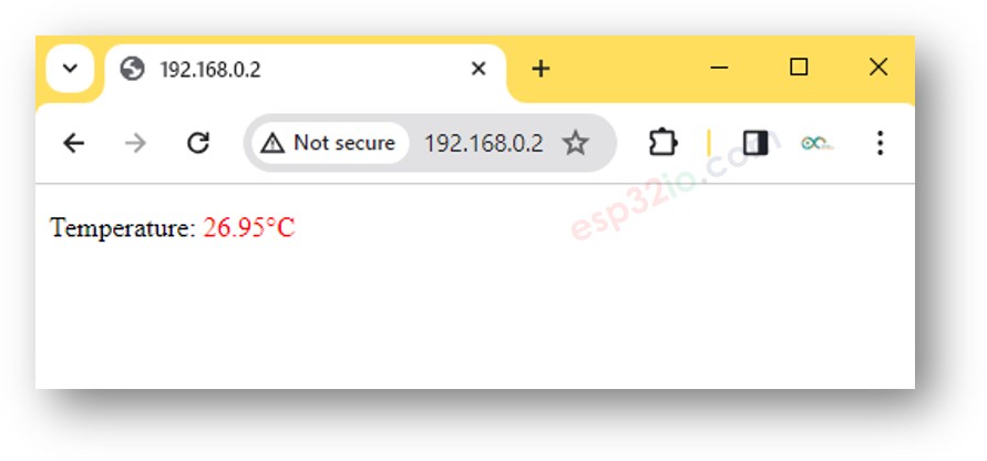 Servidor web de temperatura para ESP32