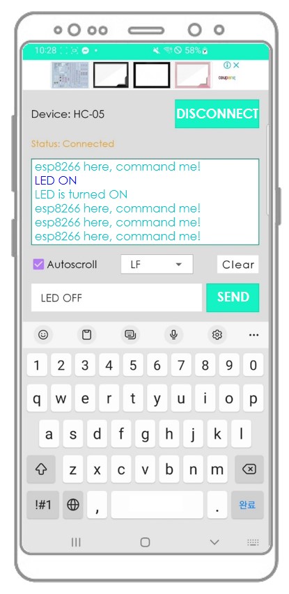 Aplicación de monitor serial Bluetooth
