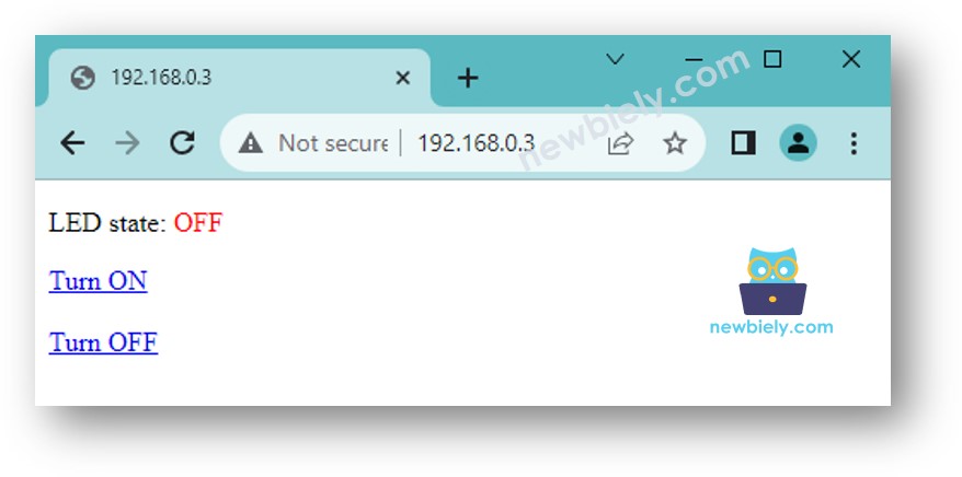 Navegador web LED para ESP8266 NodeMCU