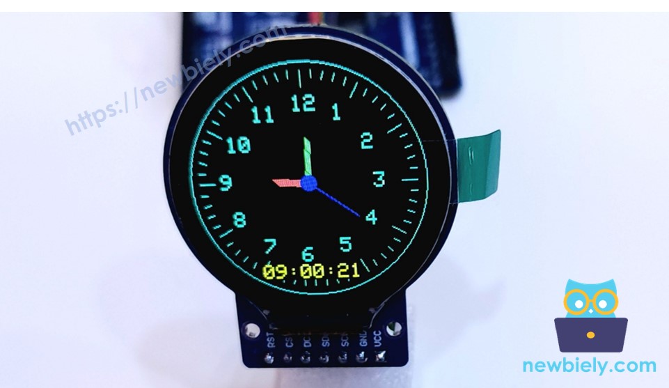 ESP8266 NodeMCU pantalla LCD TFT redonda reloj