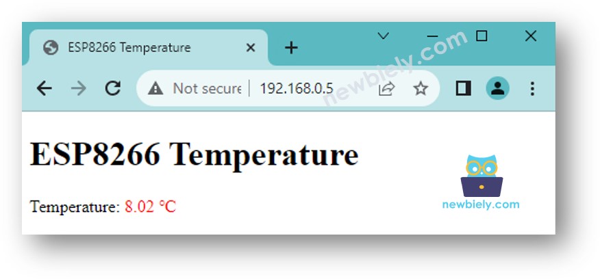 Navegador web de temperatura para ESP8266 NodeMCU