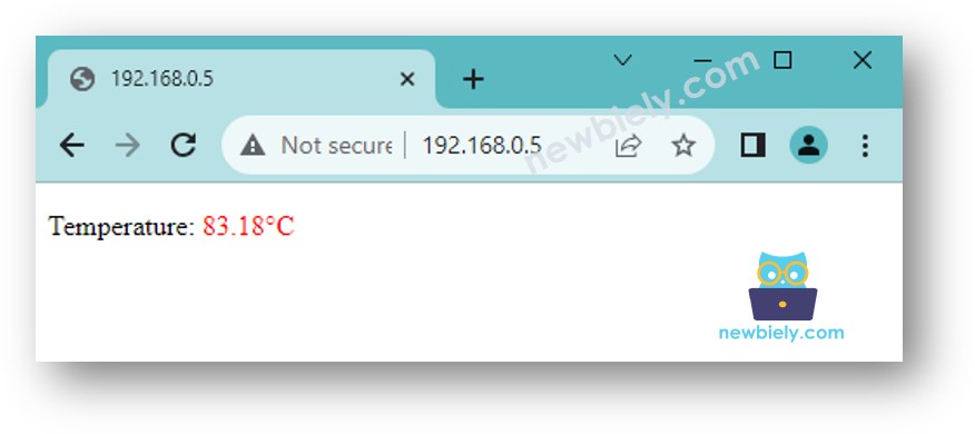 Servidor web de temperatura para ESP8266 NodeMCU