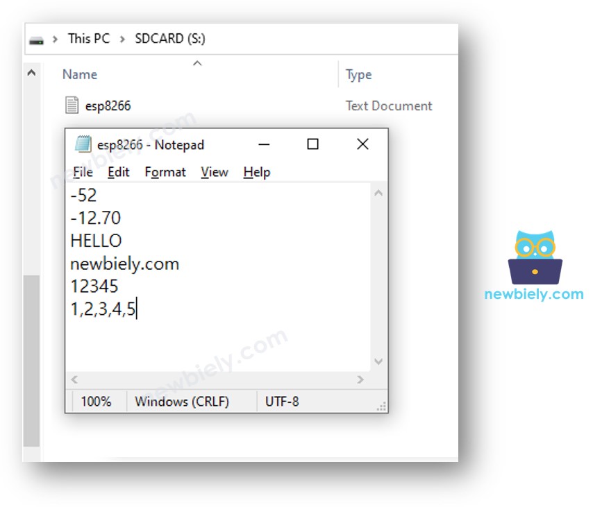 ESP8266 NodeMCU escribe una variable en la tarjeta microSD