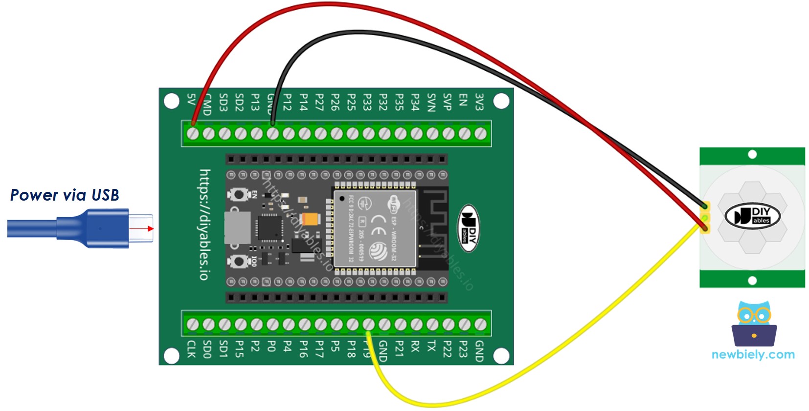 Cómo conectar ESP32 y sensor de movimiento
