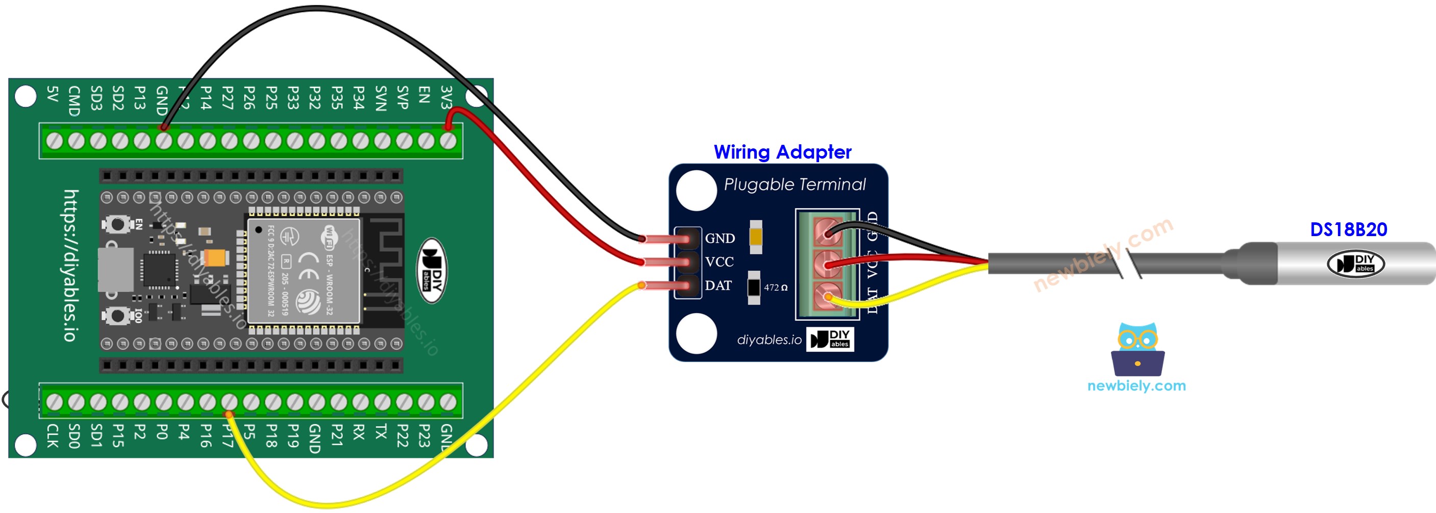 Cómo conectar el ESP32 y un sensor de temperatura