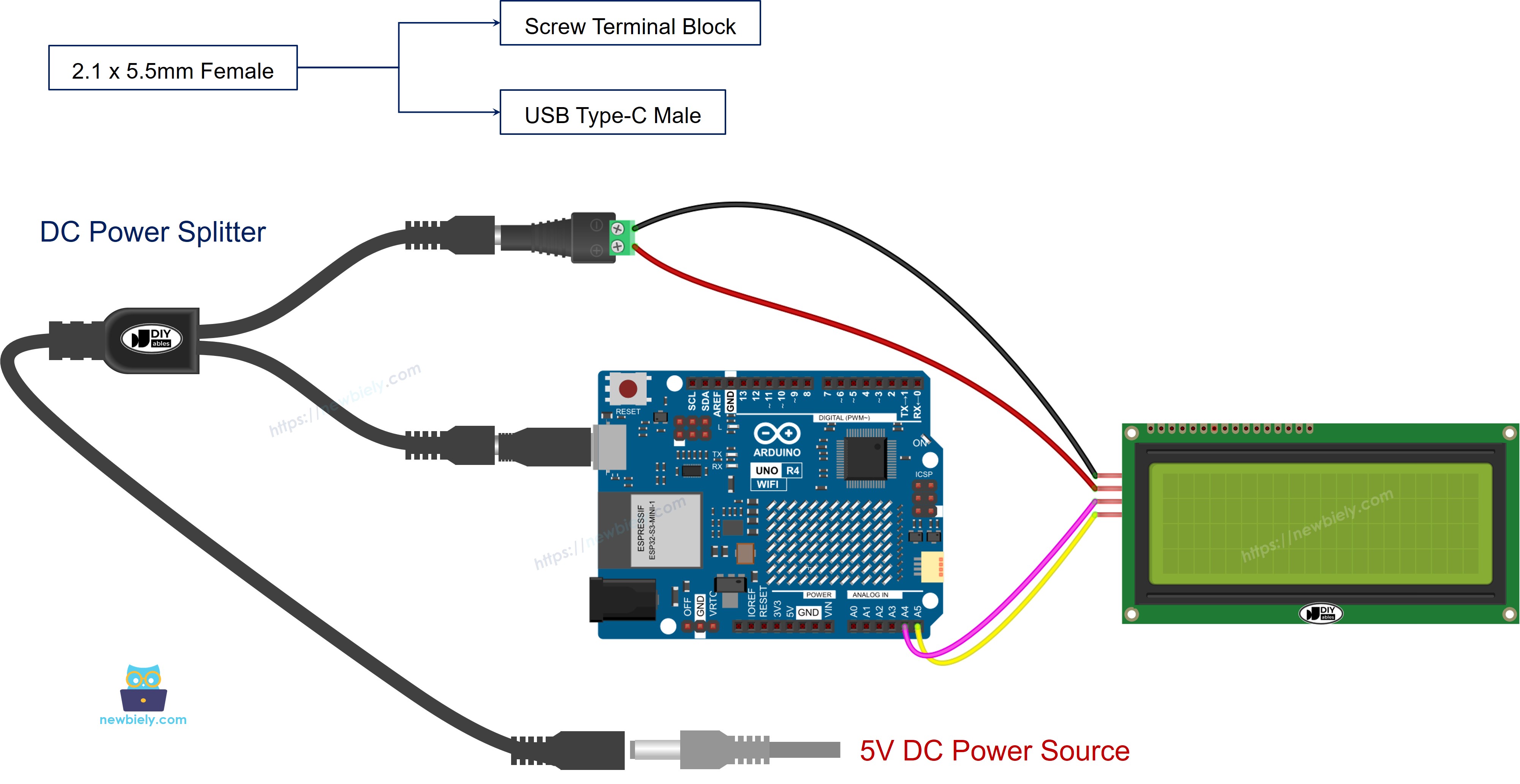 Cómo alimentar Arduino Uno R4