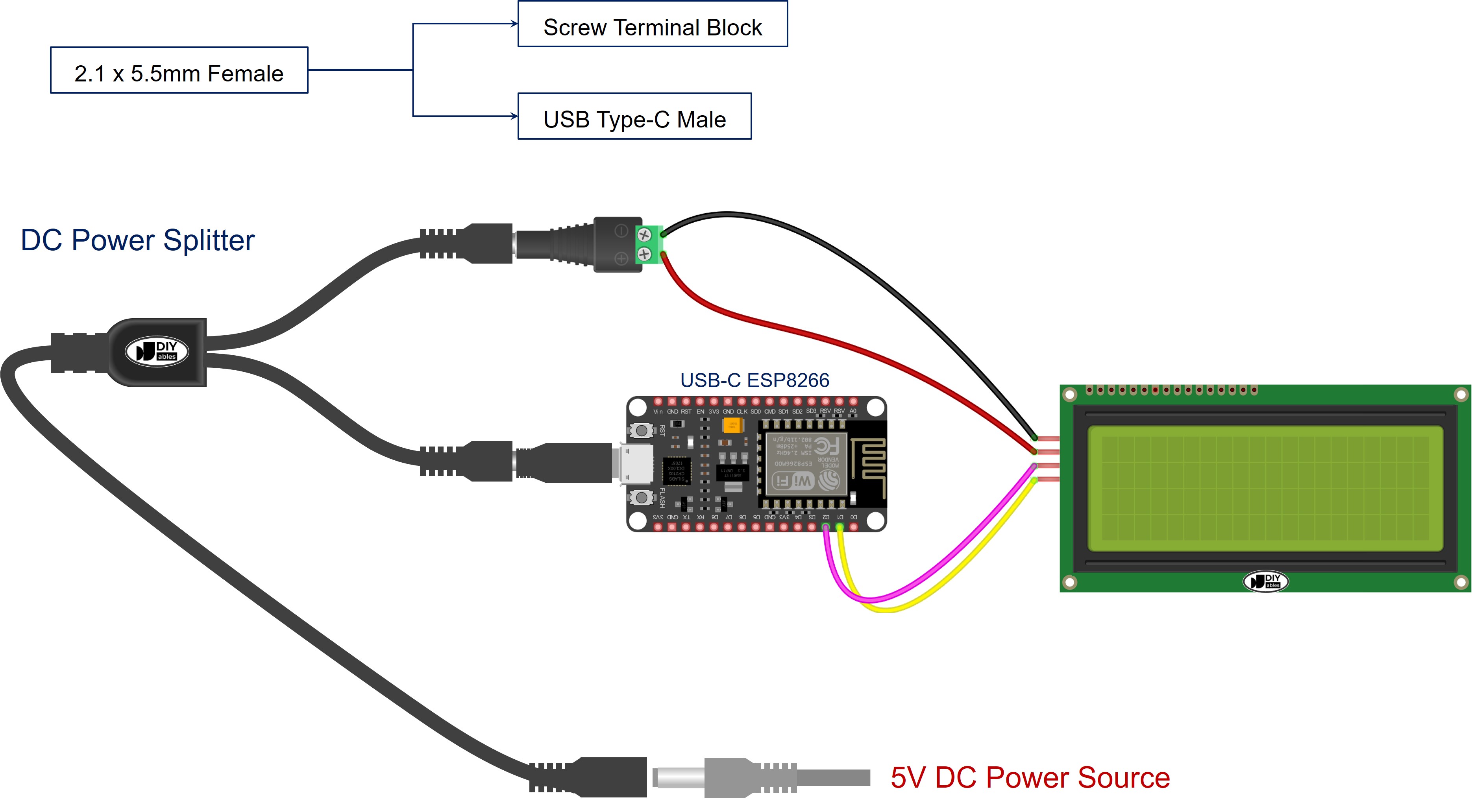 cómo alimentar ESP8266 NodeMCU